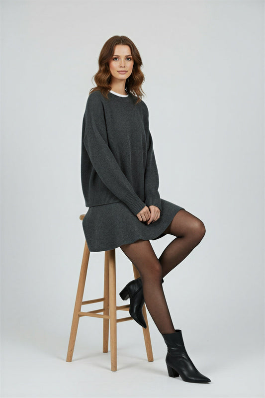 Completo Coordinato In Maglia Soffice