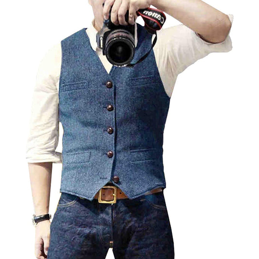 Gilet Uomo Vintage dal Taglio Classico