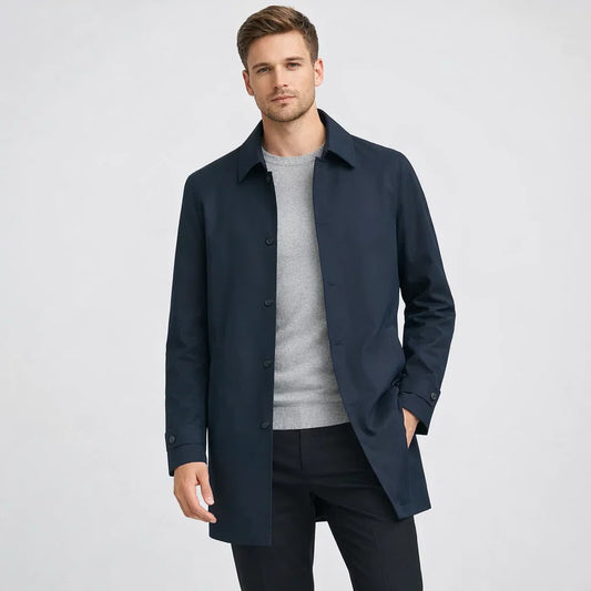 Trench Foderato Idrorepellente con Imbottitura