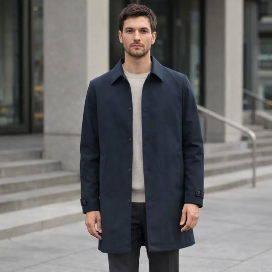 Trench Foderato Idrorepellente con Imbottitura